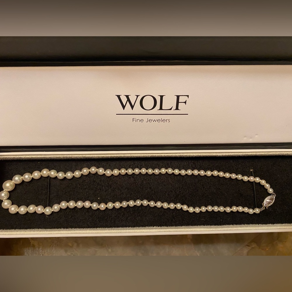 Pearl Necklace (Fine Jewelry) NEW (real approved) GREAT GIFT 🎁 - Picture 2 of 2